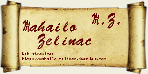Mahailo Zelinac vizit kartica